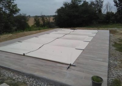 Protection piscine en PVC